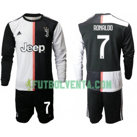 Camiseta de fútbol Juventus Ronaldo 7 Niños 1ª equipación 2019/2020 ML